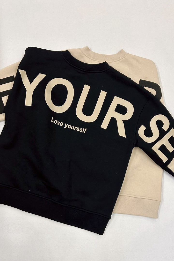 BE YOURSELF SWEATSHIRT (Beige)