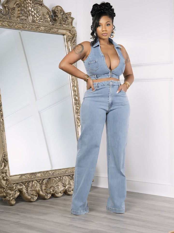 Me and You Denim PANT SET