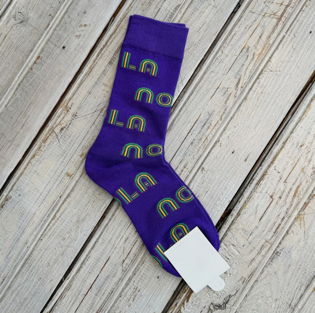 NOLA Mardi Gras Socks